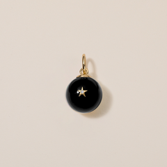 Morning Star Charm - Black Onyx