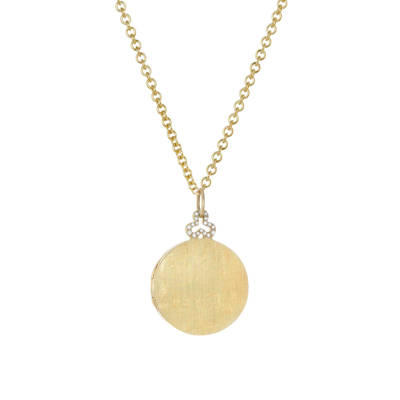 Classic Diamond Trefoil Locket Necklace