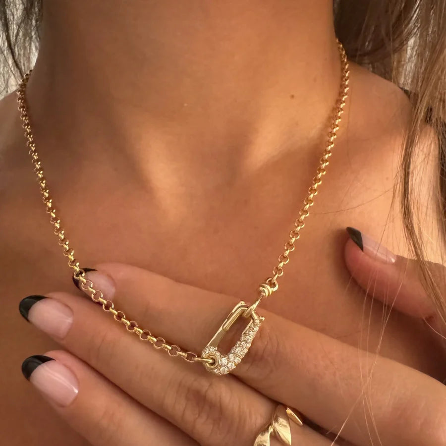 Diamond Lock It Rolo Chain