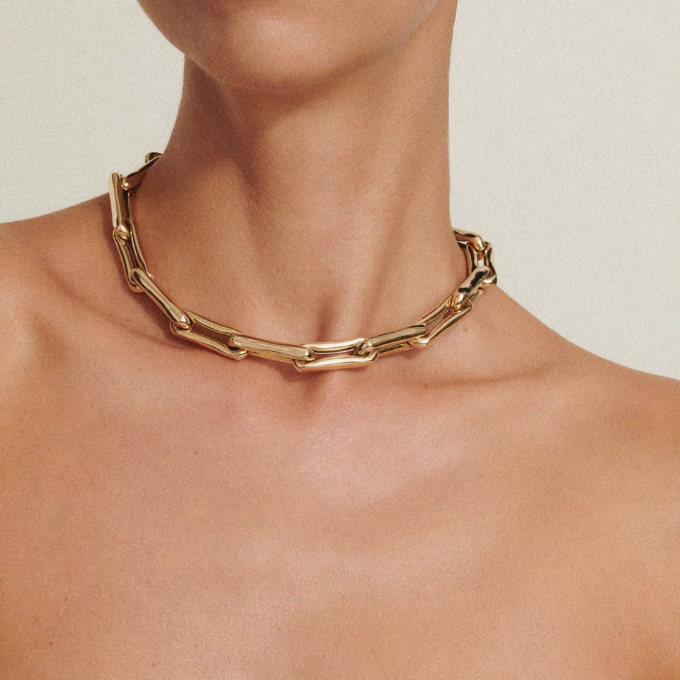 Lauren Large Link Necklace – Honeybee Collection