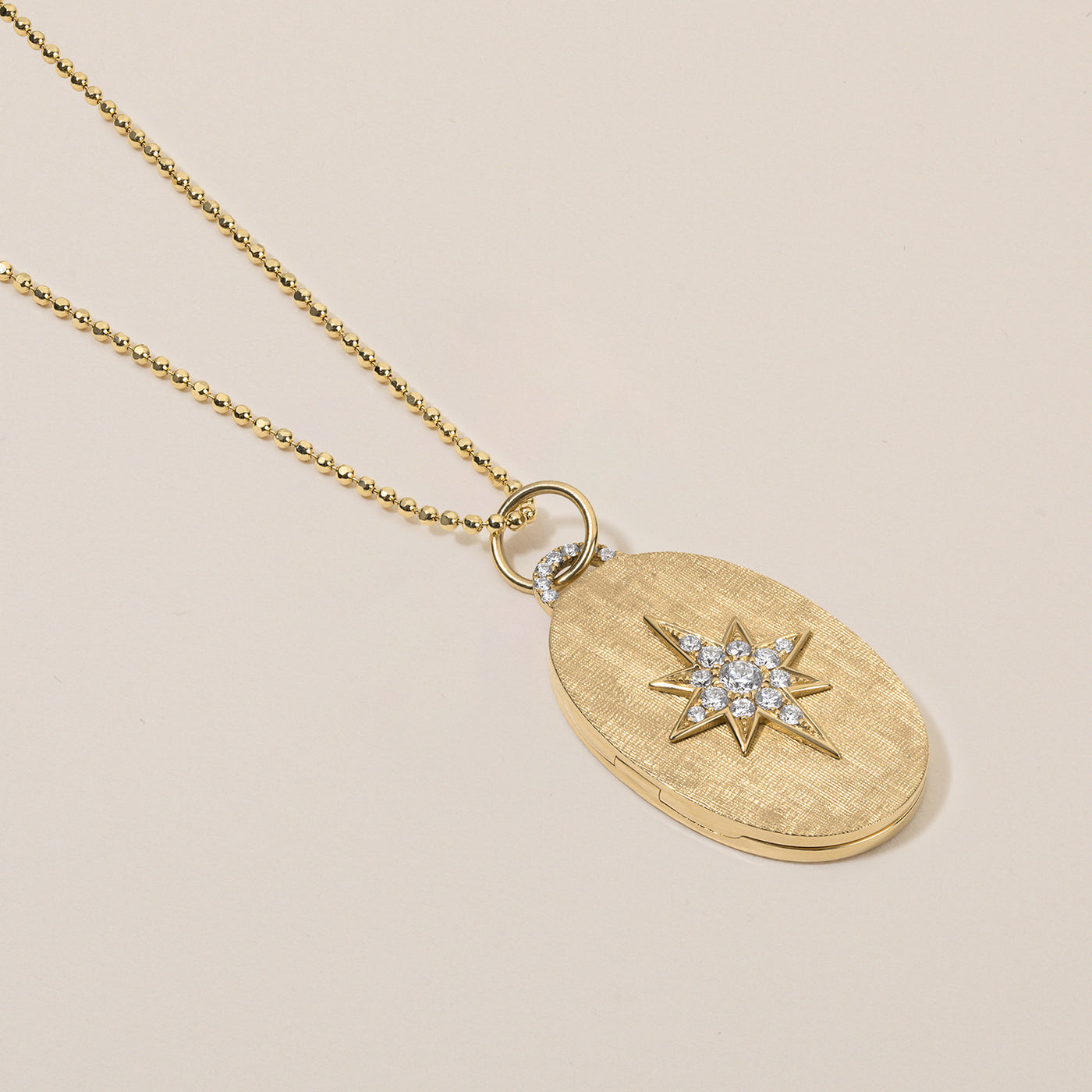 London Diamond Oval Locket