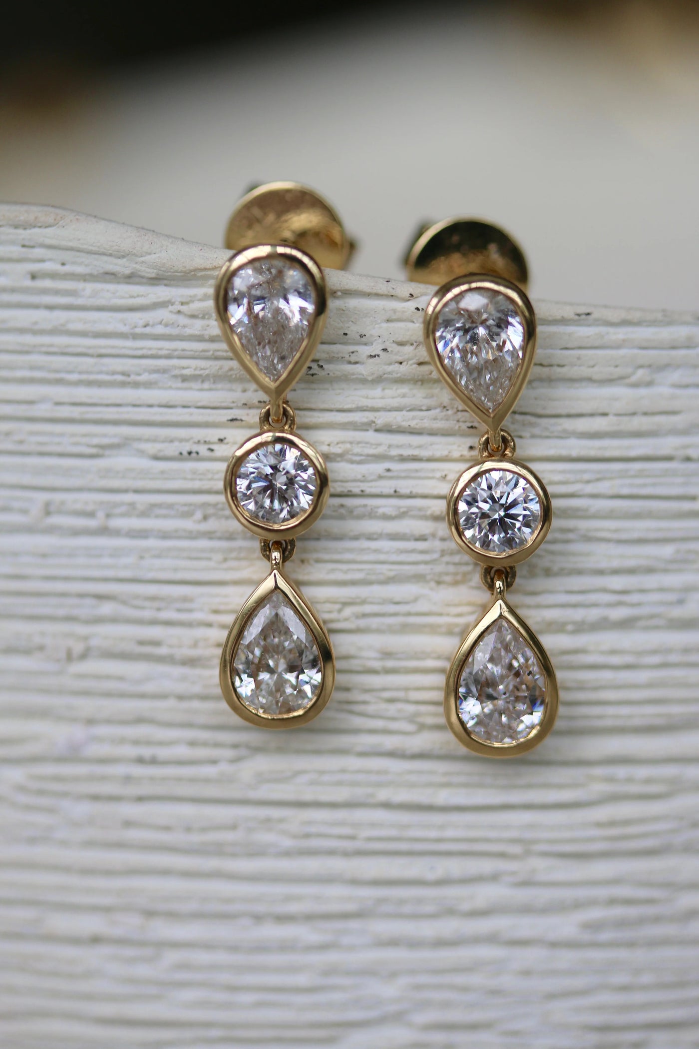 Classic Diamond Raindrop Earrings