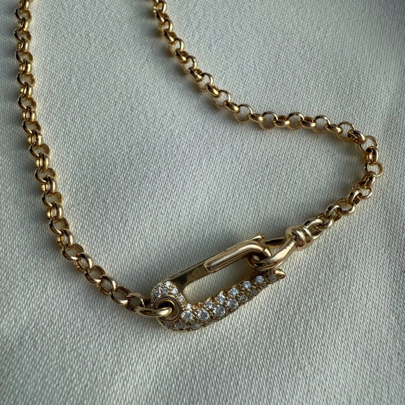 Diamond Lock It Rolo Chain