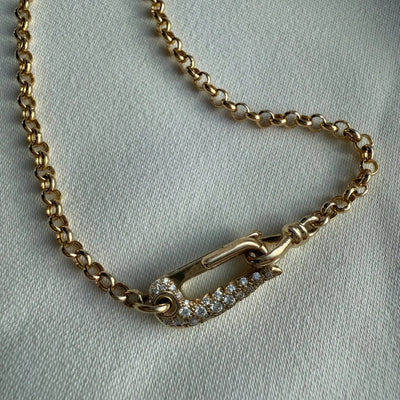 Diamond Lock It Rolo Chain