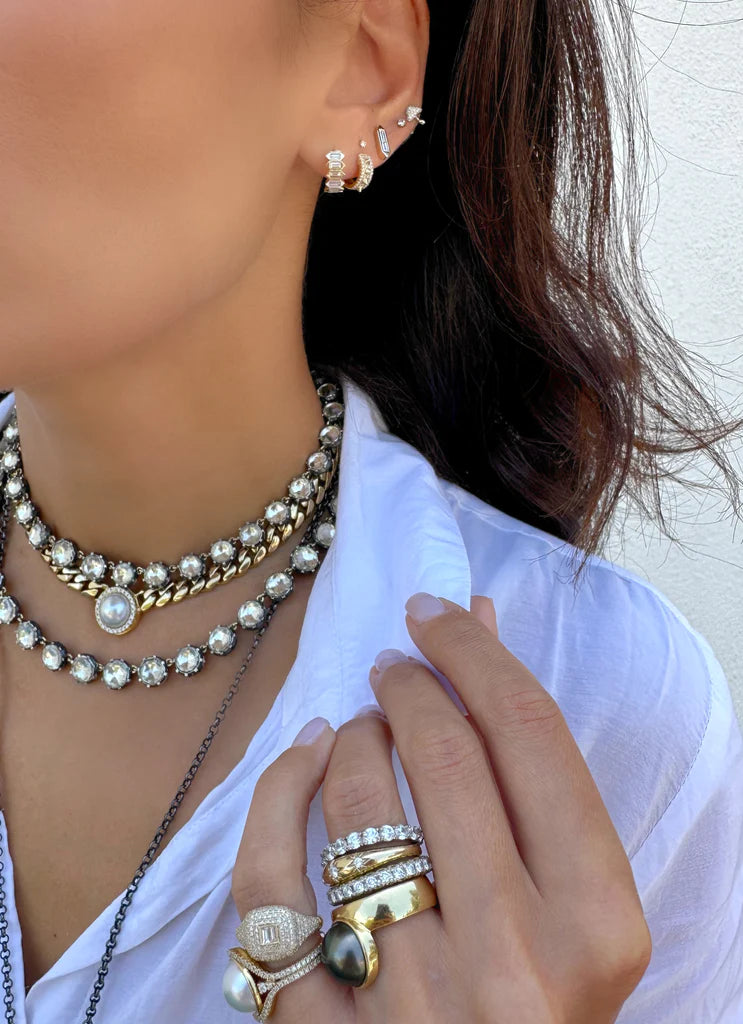 Essential Pave Diamond Pinky Ring – Honeybee Collection