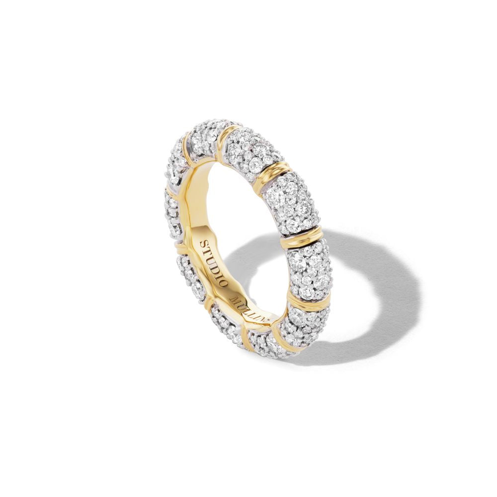 Signature Pinky Promise Lover's Knot Pave Diamond RIng