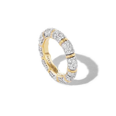 Signature Pinky Promise Lover's Knot Pave Diamond RIng