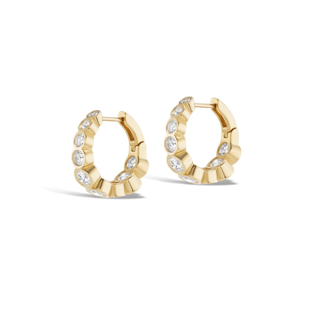 Tibi Tapered Diamond Huggies