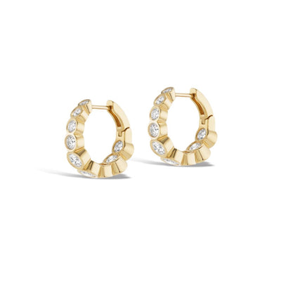 Tibi Tapered Diamond Huggies