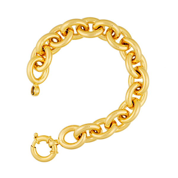Gold Large Link Bracelet