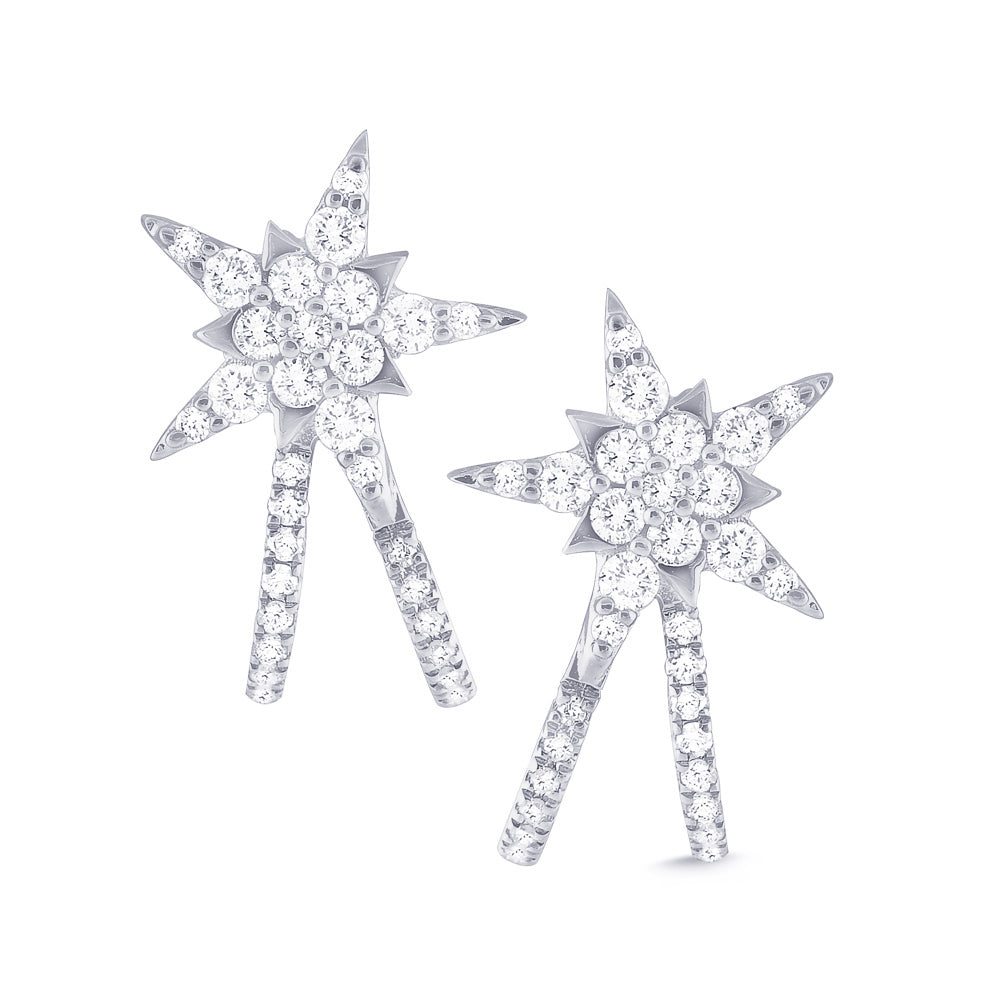 Diamond Shooting Star Earrings