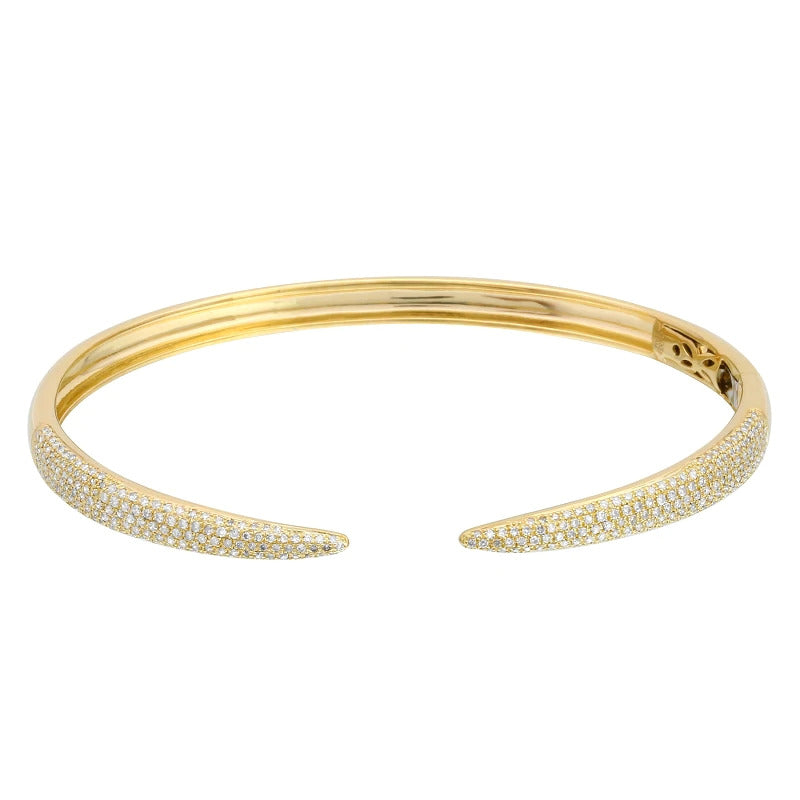 Diamond Pave Claw Bangle – Honeybee Collection