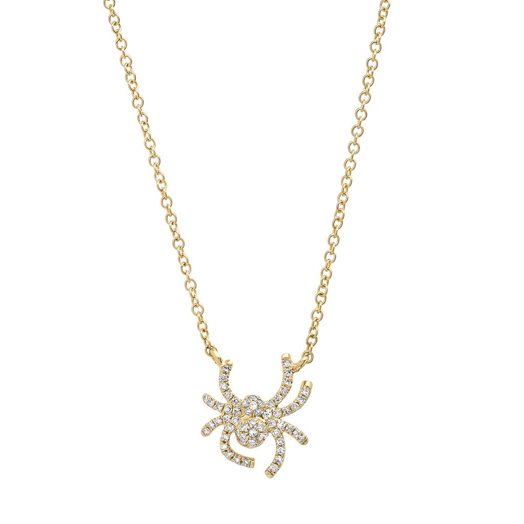 Diamond Mini Spider Necklace
