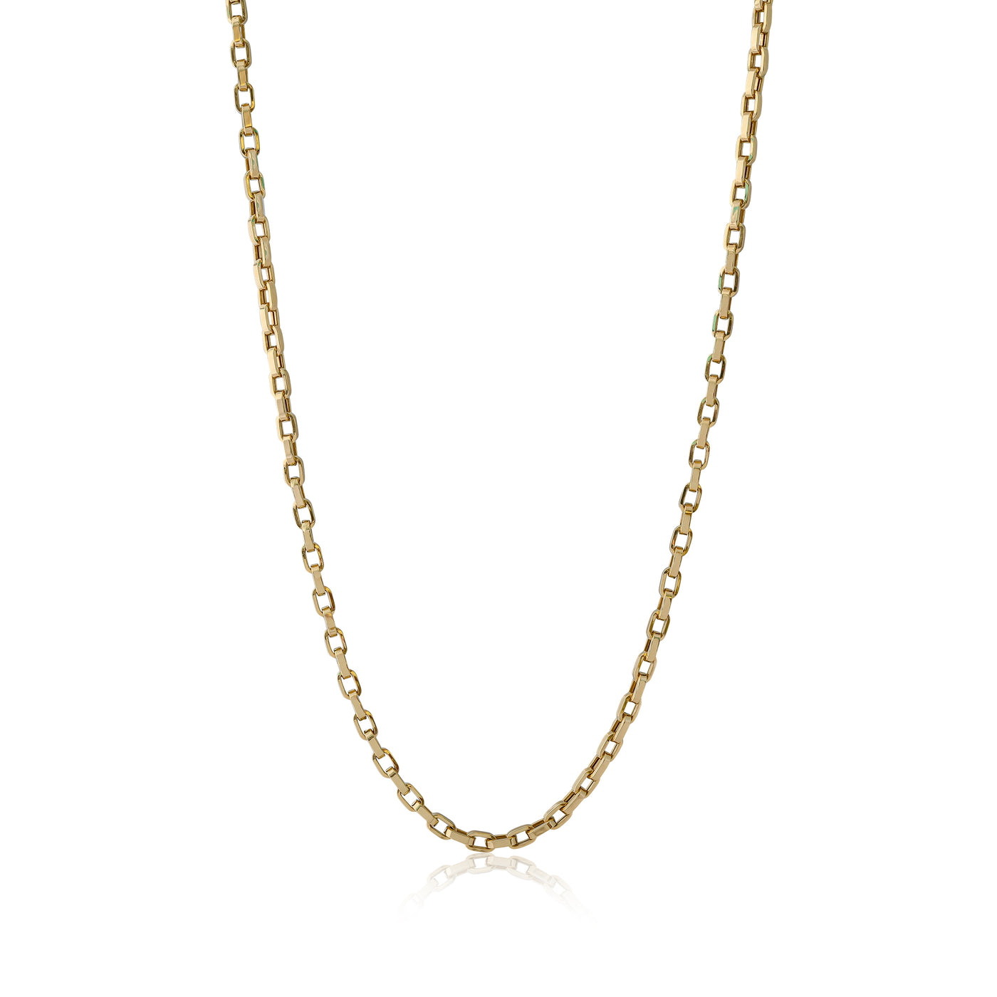 Large Link Box Chain Necklace